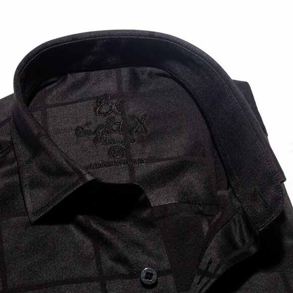 Eight X: Window Pane Jacquard Shirt (SKU M-2347) - Picture 4 of 4